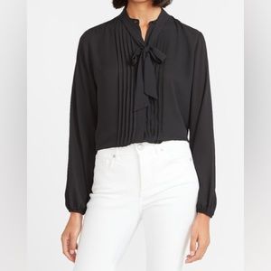 NWOT Express Tie-Neck Button Down Blouse